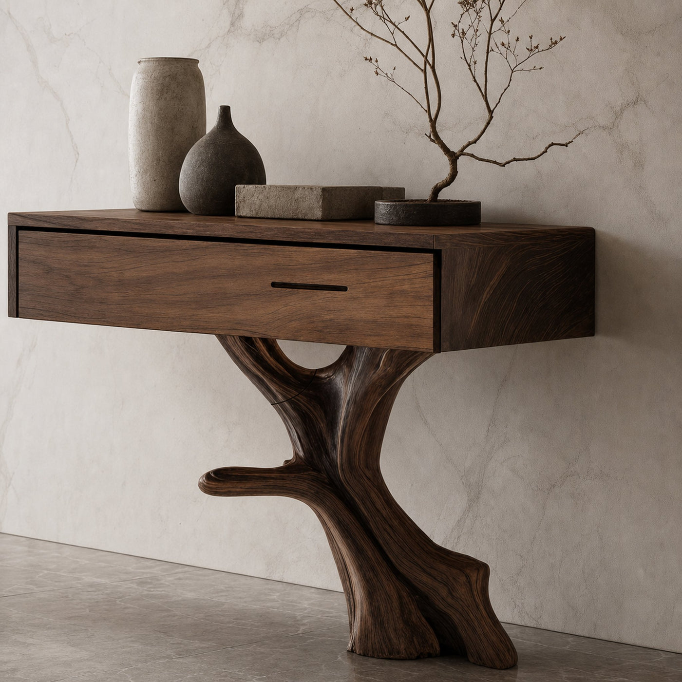 Farmhouse Solid Wood Dressing Table For Bedroom Rustic Storage - product view 4