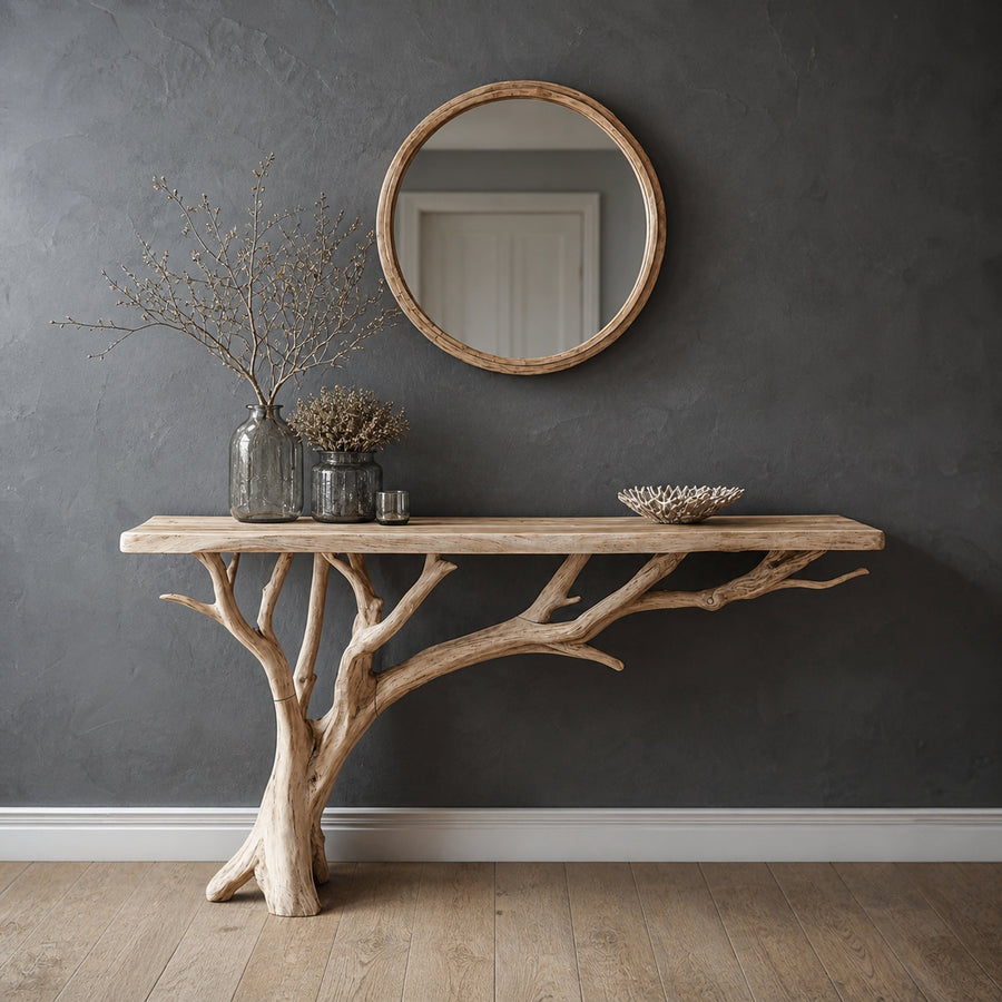 Floating Edge Console Table Handcraft