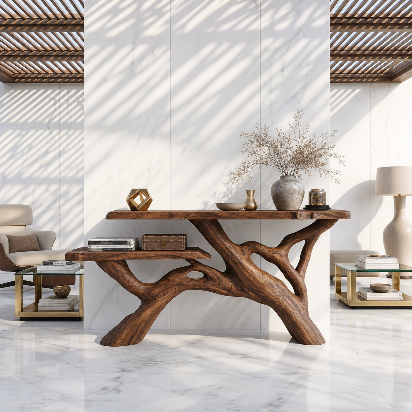 Garden Natural Wood Entryway Bench Table For Room Styling - product view 6