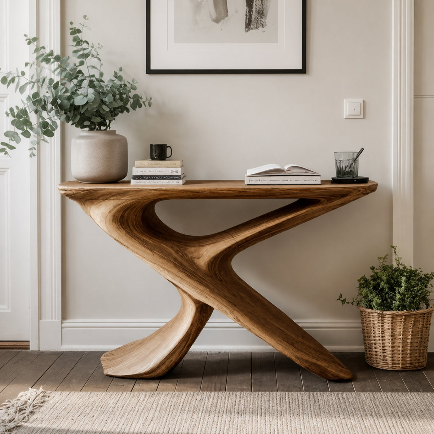Handcrafted Entryway Table Furniture Decor - product view 5