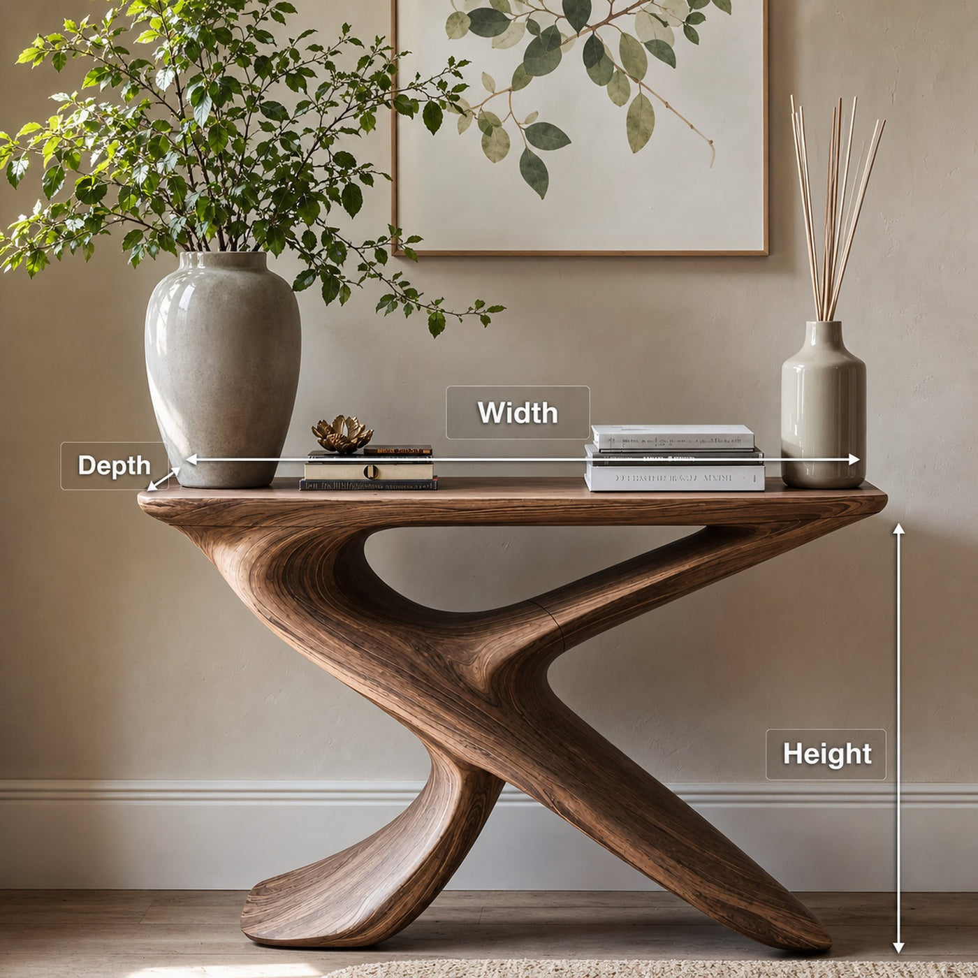 Handcrafted Entryway Table Furniture Decor - product view 8