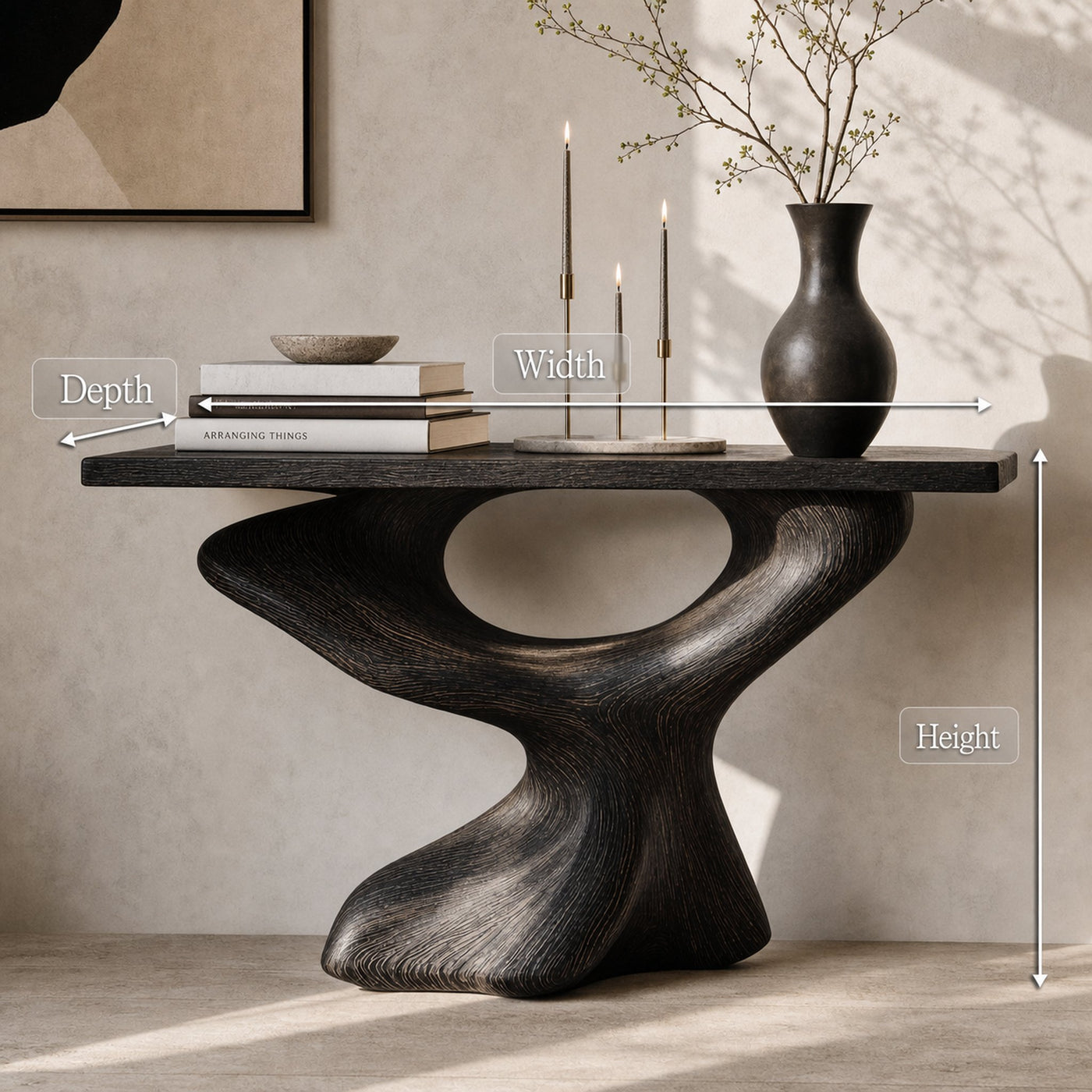 Handcrafted Live Edge Desk Furniture Decor - product view 8