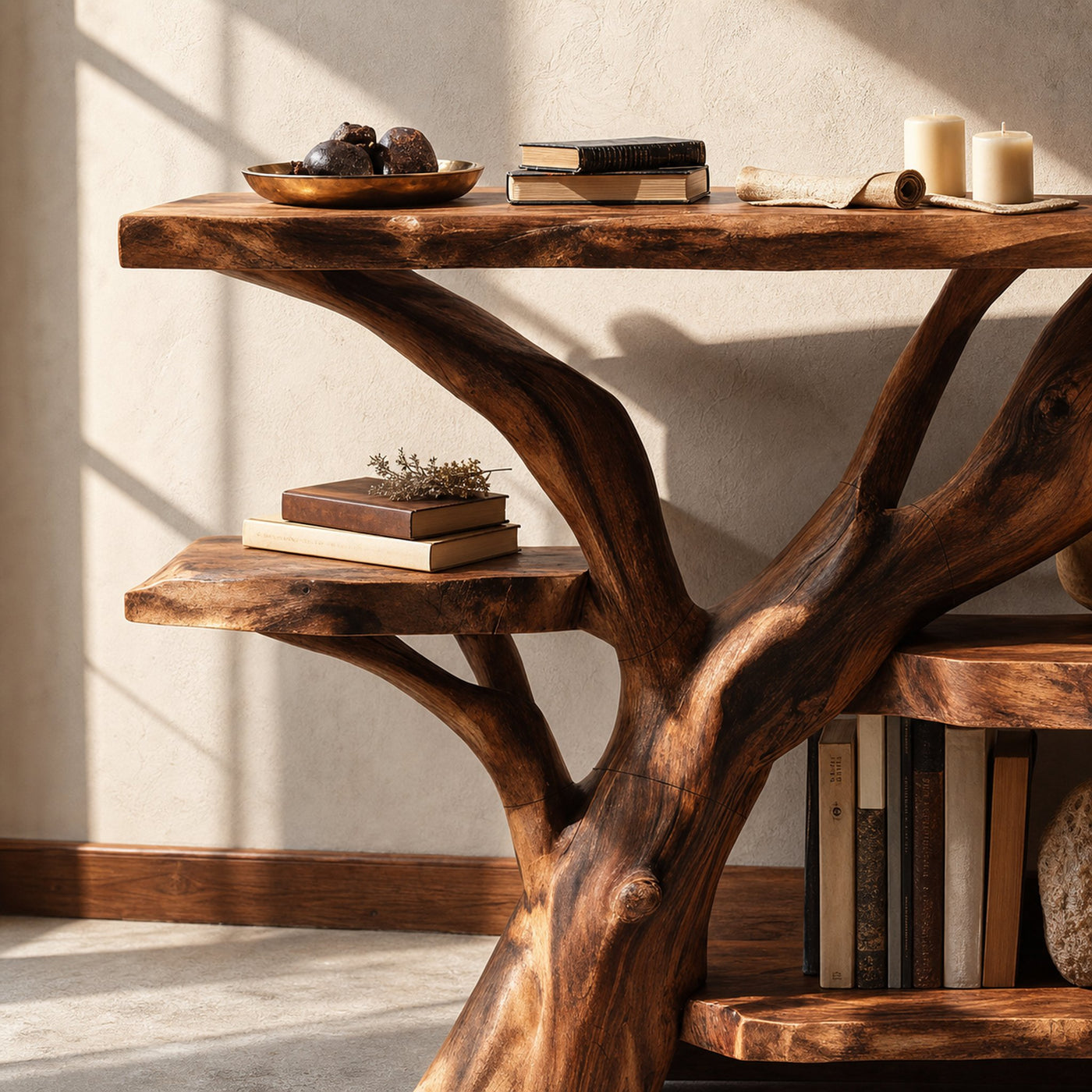 Handcrafted Live Edge Entryway Table For Bedroom Country Home Decoration - product view 3
