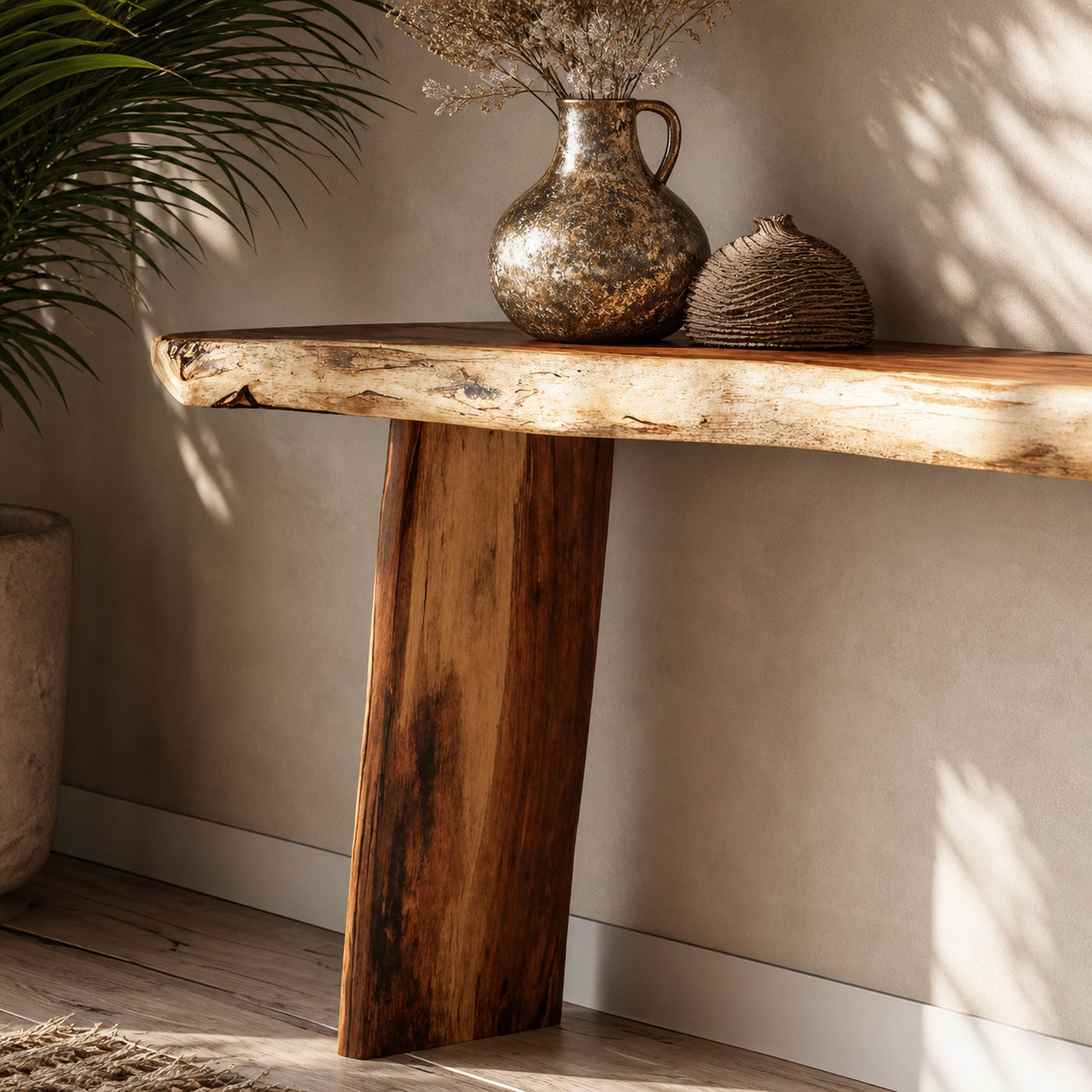 Handcrafted Live Edge Entryway Table For Bedroom Furniture Style - product view 3