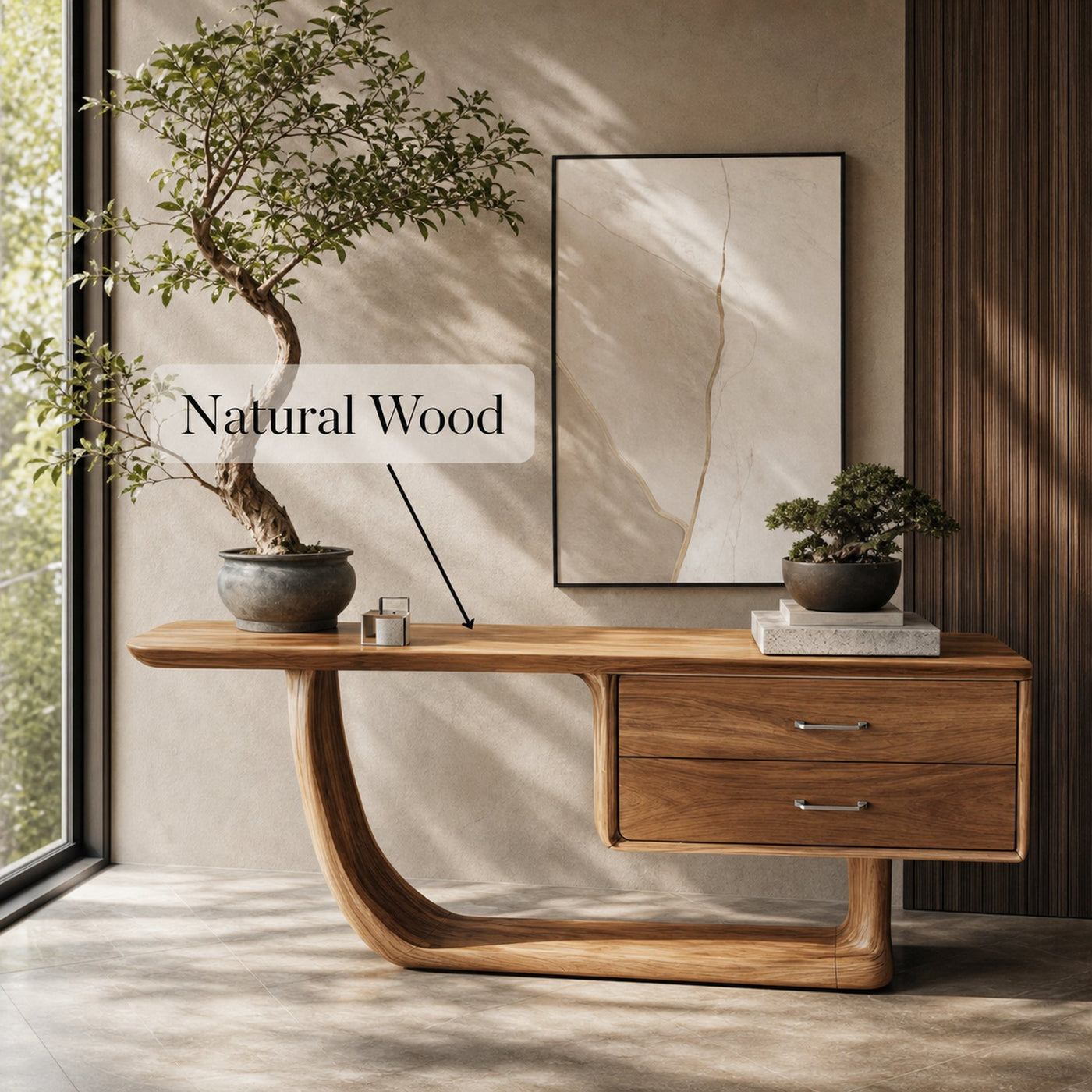 Handcrafted Live Edge Entryway Table For Entryway Modern Farmhouse - product view 4