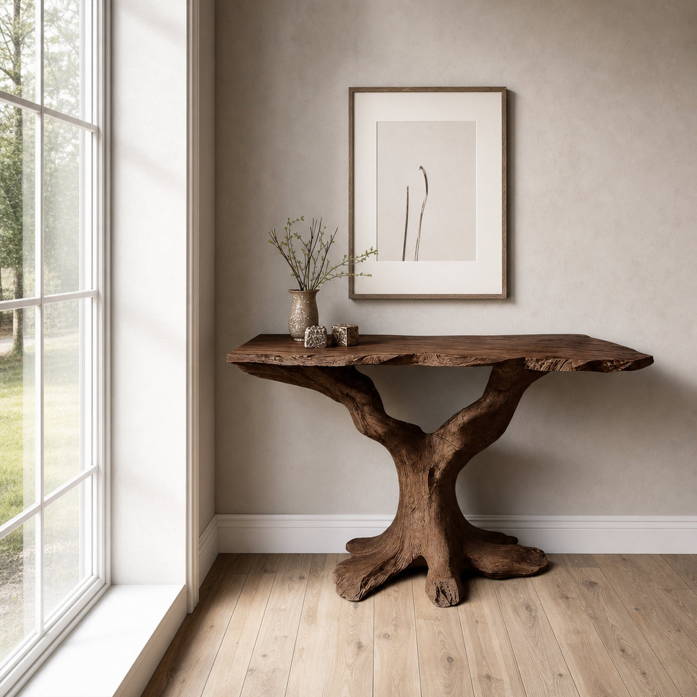 Handcrafted Live Edge Entryway Table For Furniture Decor And Style - product view 7
