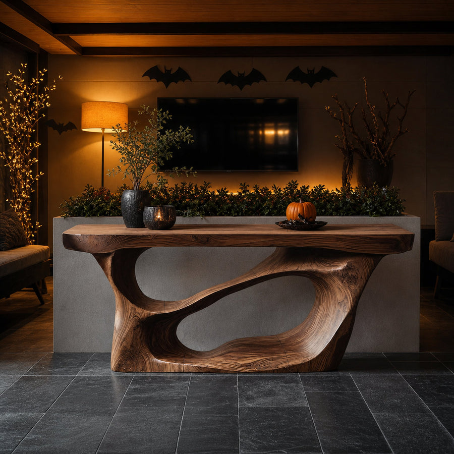 Handcrafted Live Edge Entryway Table For Furniture Decor Halloween Ideas