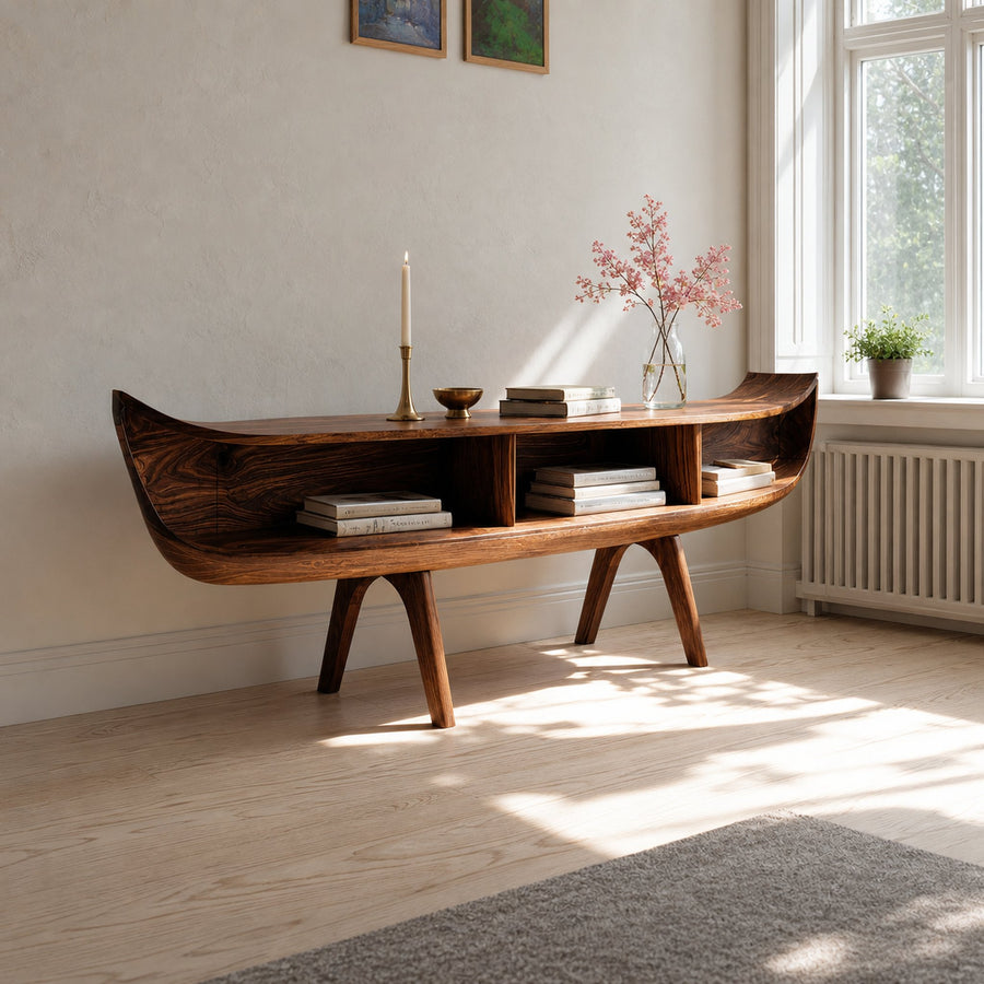 Handcrafted Live Edge Entryway Table For Rustic Home Decor