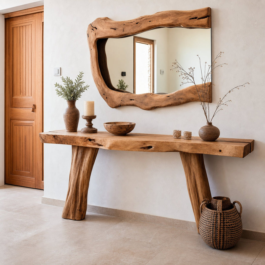 Handcrafted Rustic Console Table For Entryways