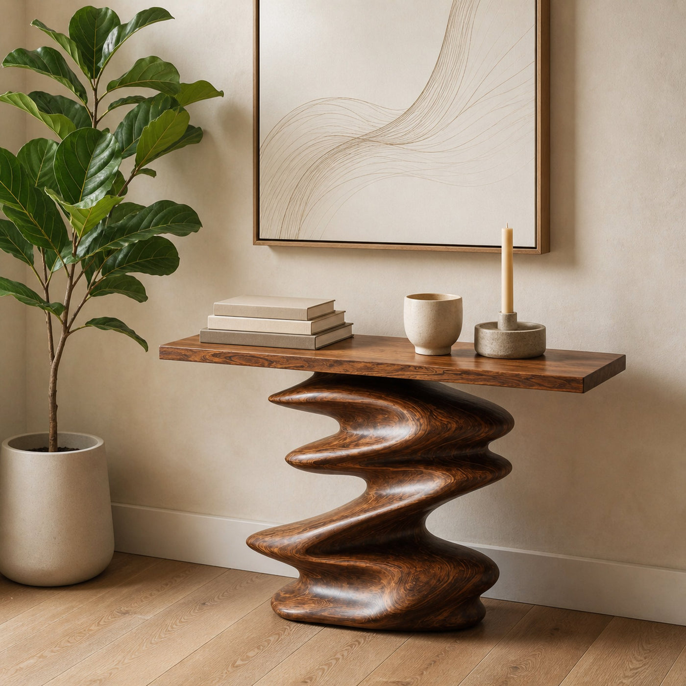 Handcrafted Unique Console Table Furniture Decor