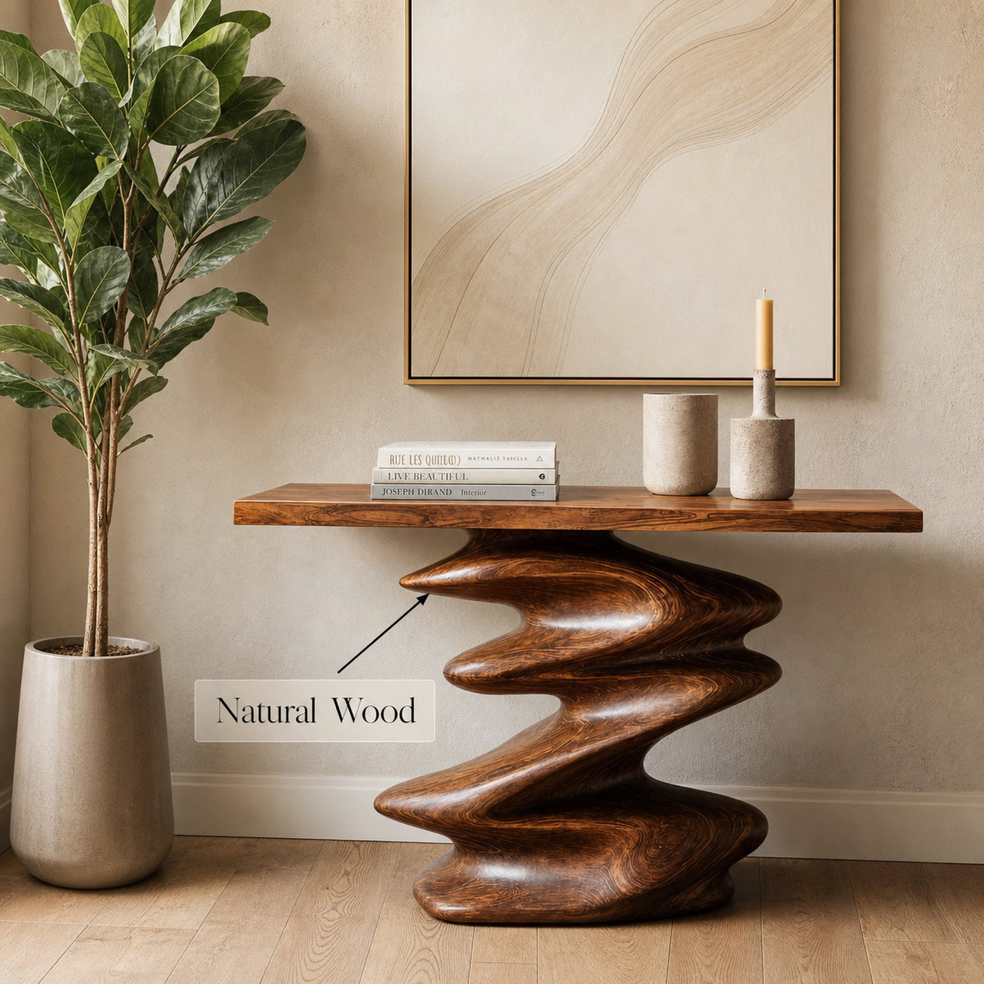 Handcrafted Unique Console Table Furniture Decor - product view 5