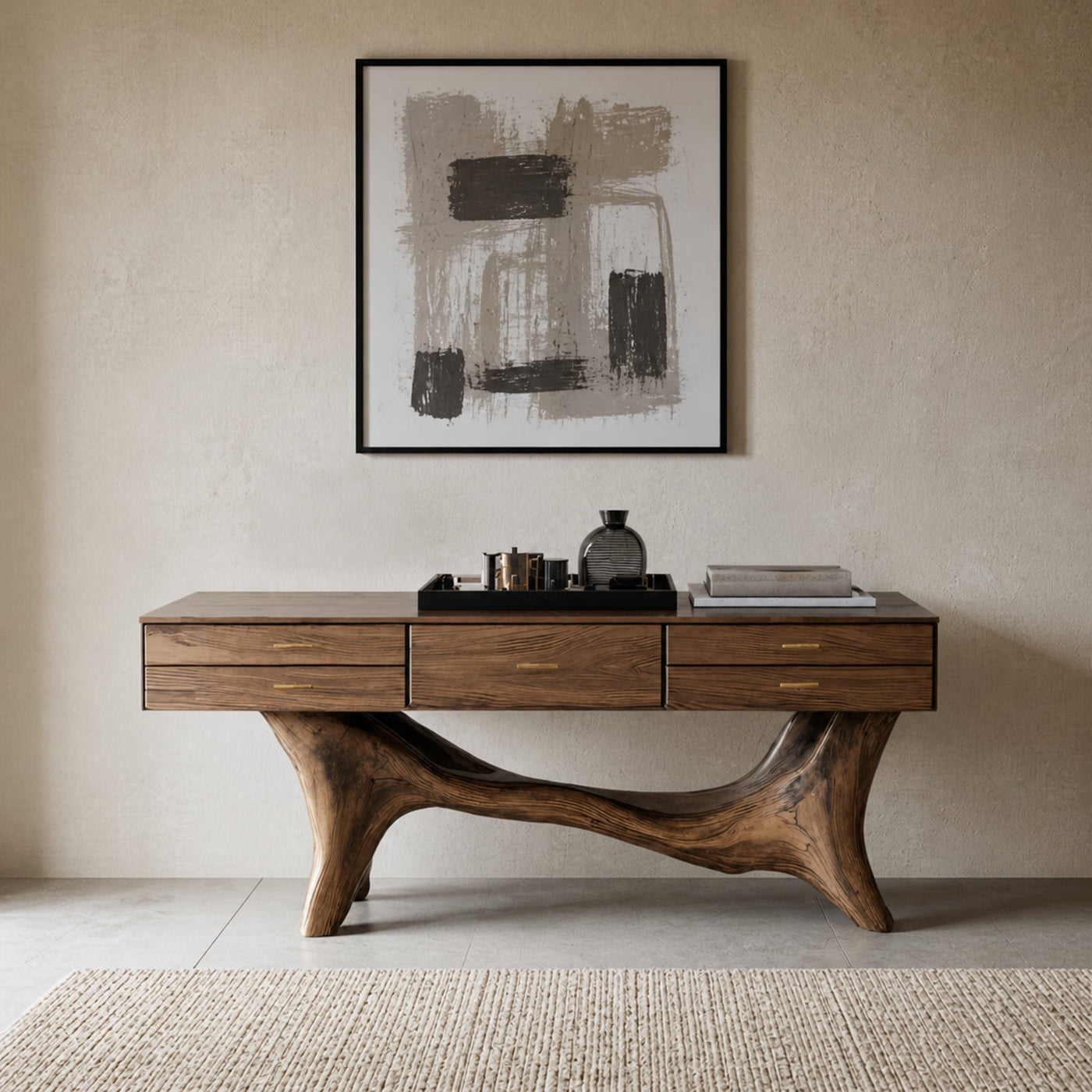 Handcrafted Wooden Console Table For Entryway Design Inspiration - product view 6