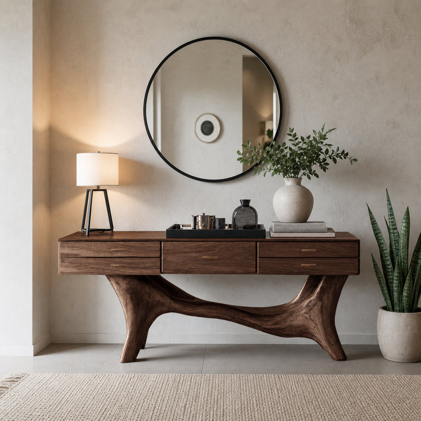 Handcrafted Wooden Console Table For Entryway Design Inspiration - product view 7