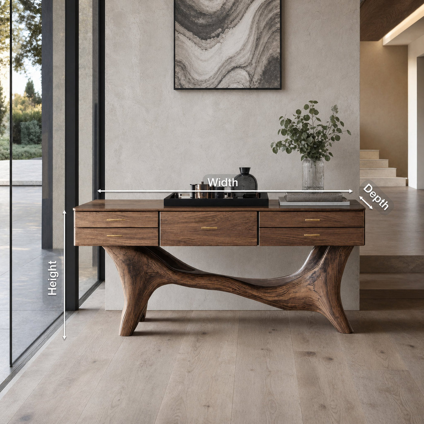 Handcrafted Wooden Console Table For Entryway Design Inspiration - product view 8