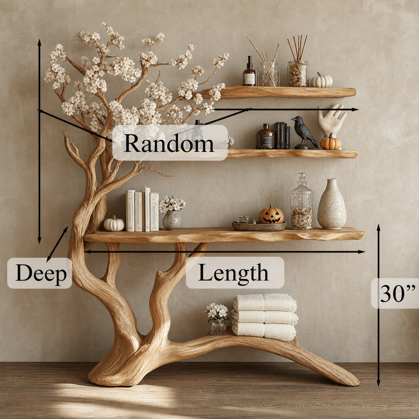 Handmade Halloween Console Table Wall Mounted Table - product view 7