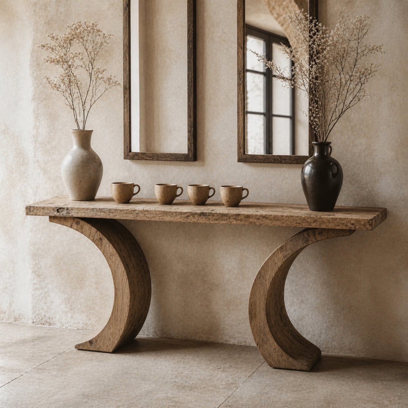Live Edge Console Table Handcrafted Side Table
