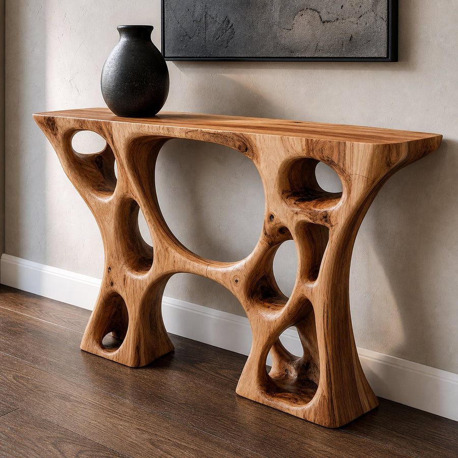 Live Edge Wooden Console Table Decor Home Gift