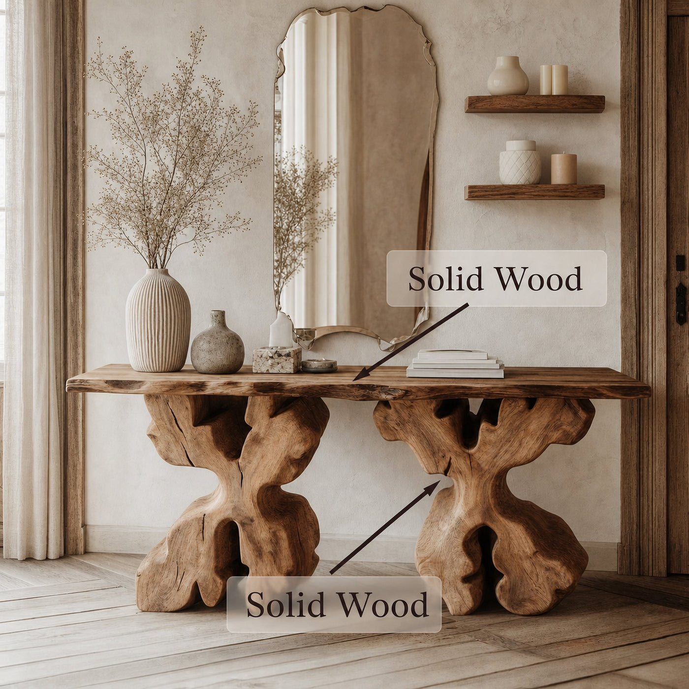 Living Edge Console Table - product view 6