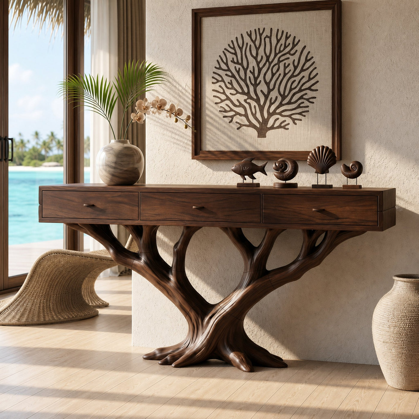 Luxury Branch Base Console Table Designer Residence - product view 7