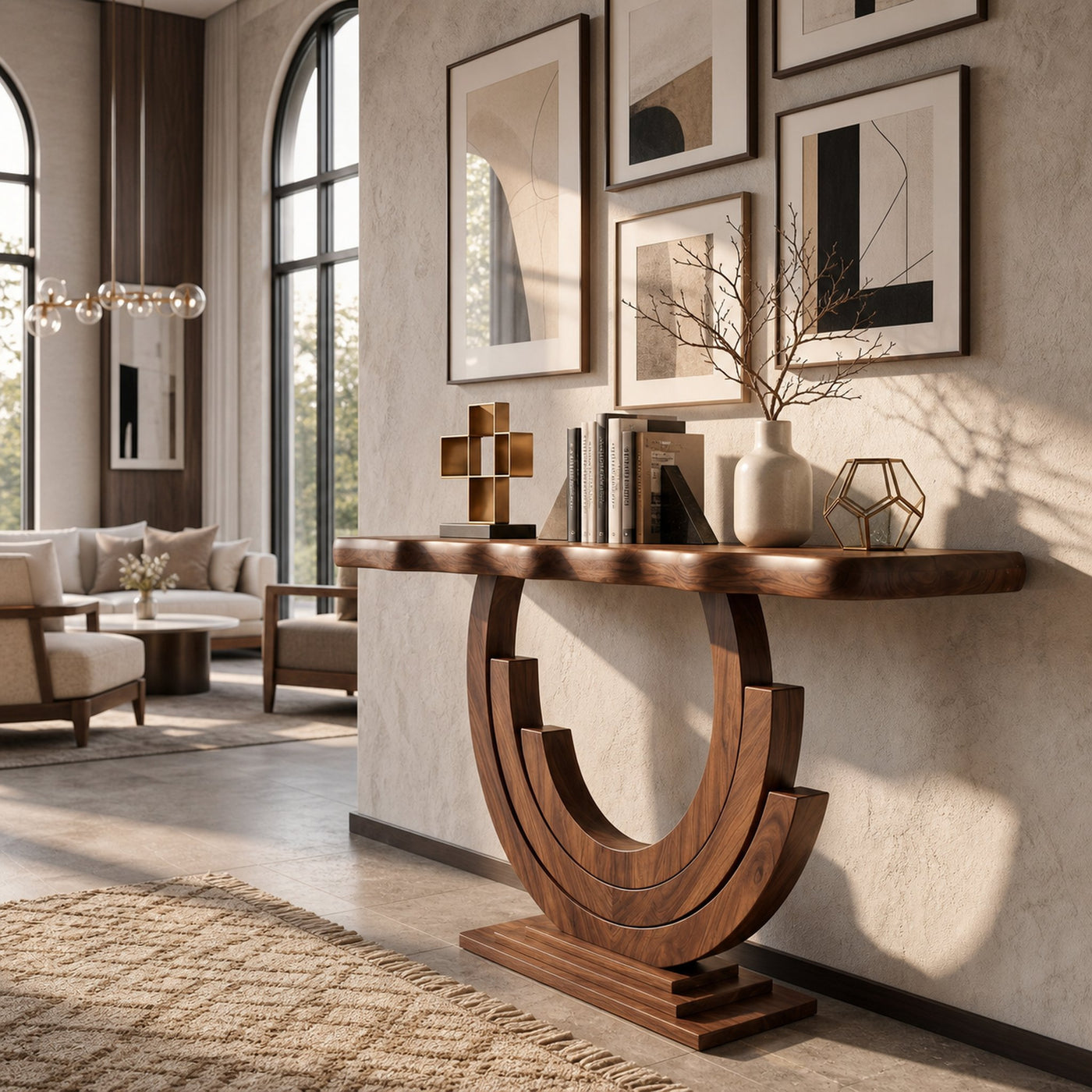 Luxury Infinity Console Table Designer Entryway - product view 6