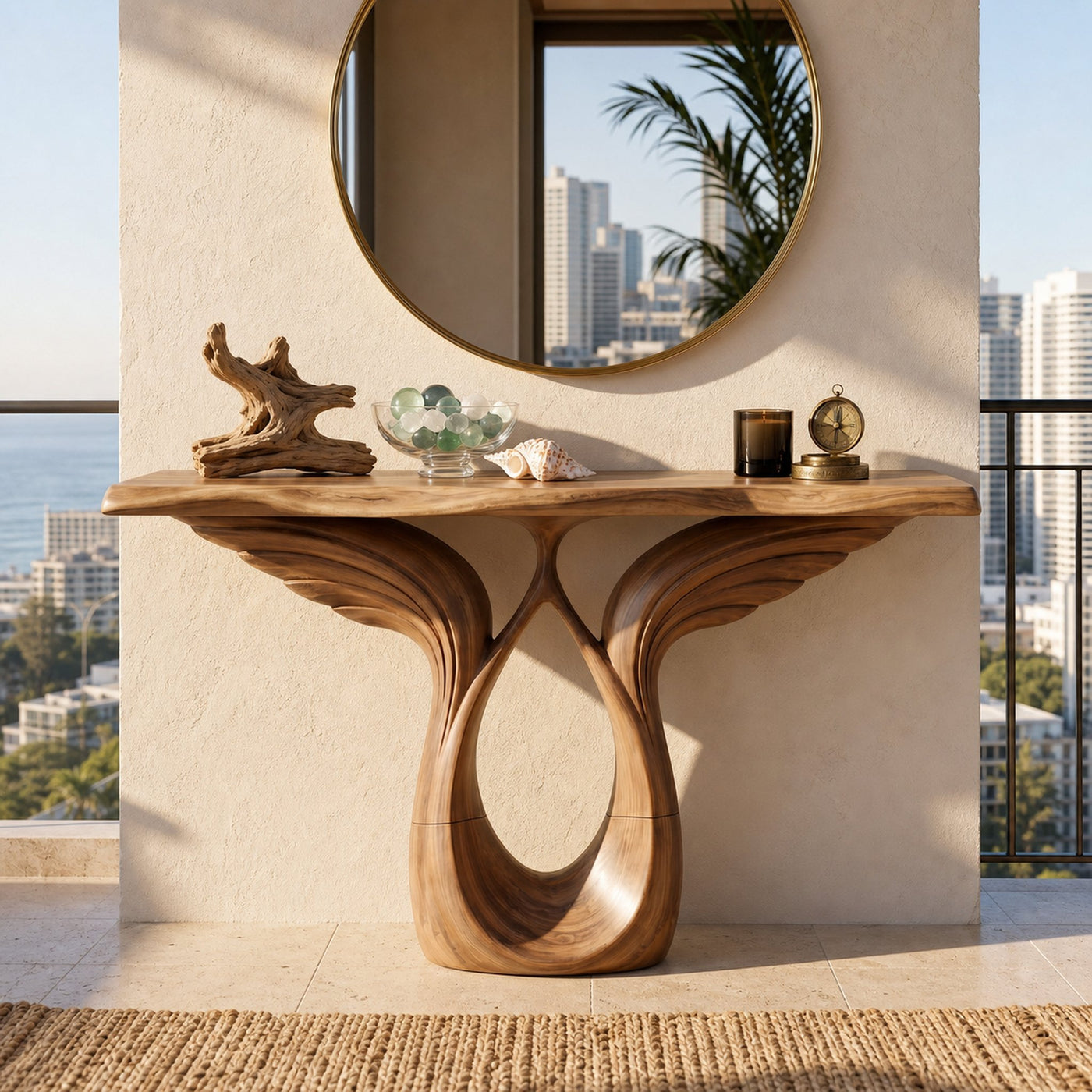 Luxury Winged Console Table Designer Residence