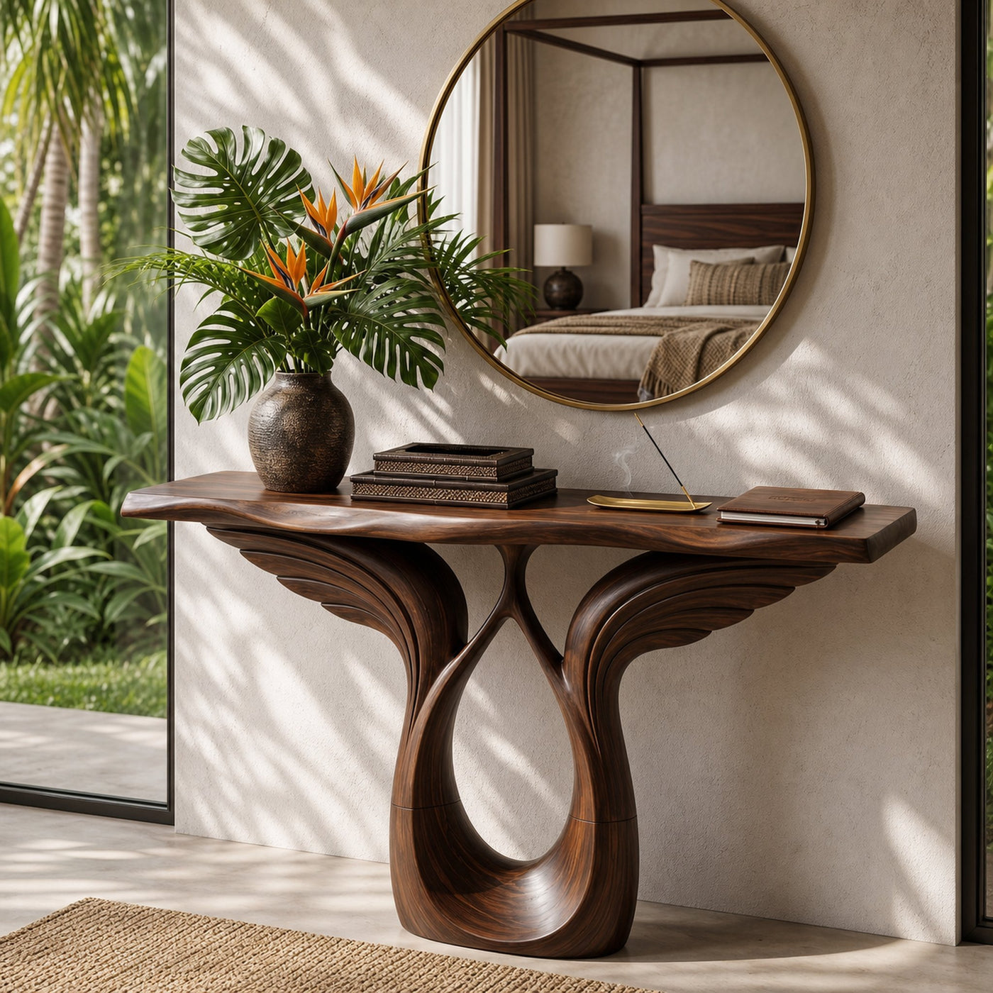 Luxury Winged Console Table Designer Residence - product view 7