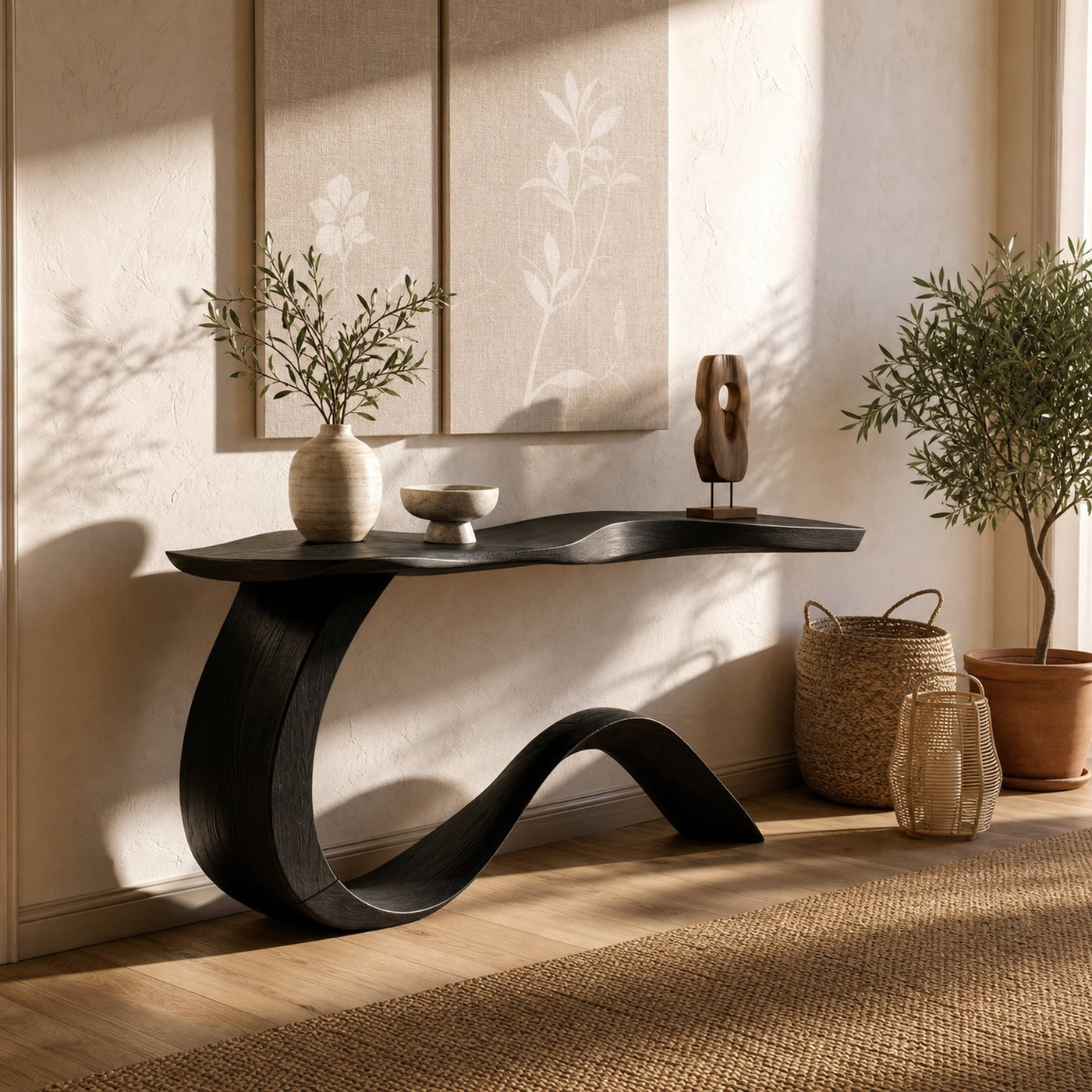 Mid Century Abstract Console Table For Office Living Room - product view 7