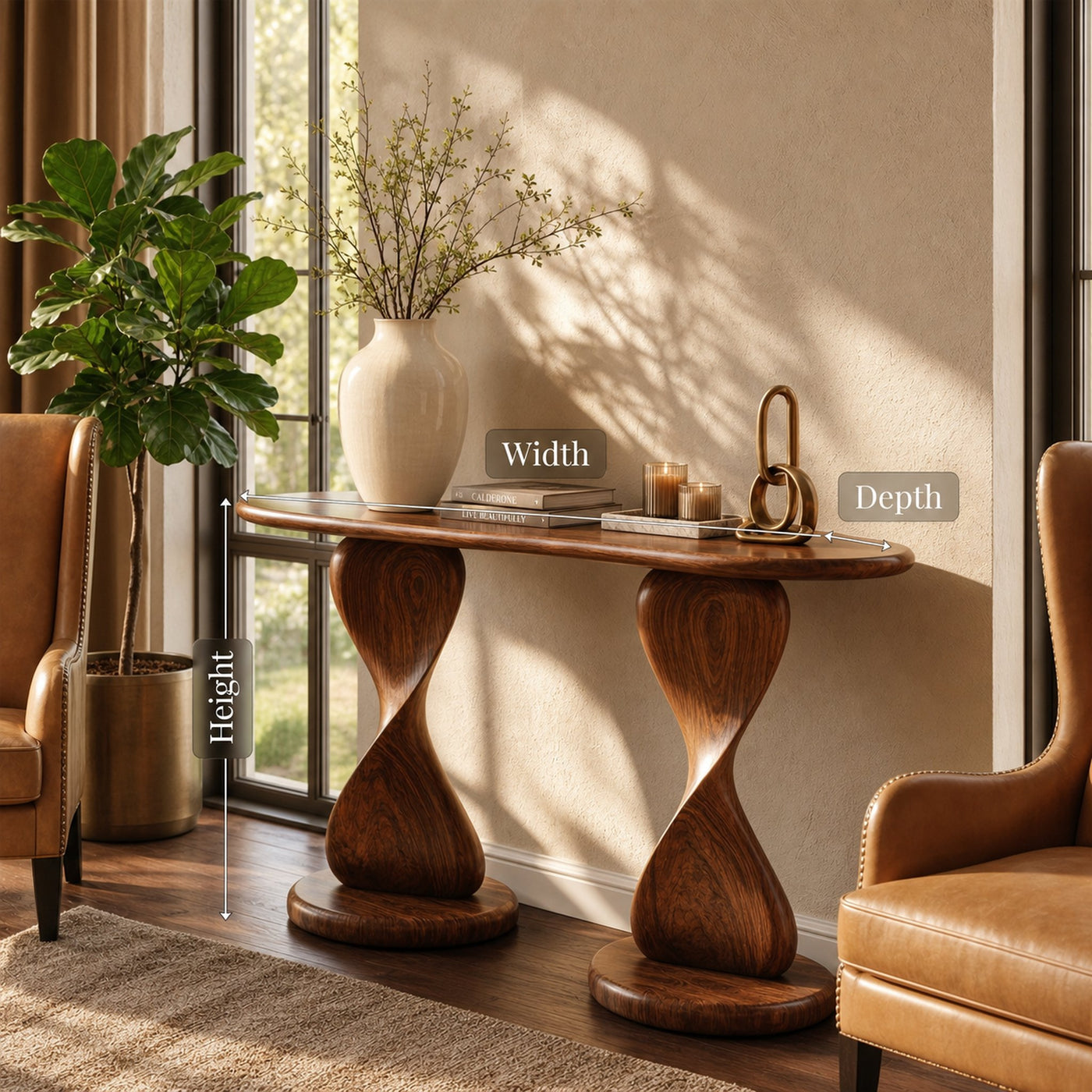 Mid Century Accent Console Table For Entryway - product view 8