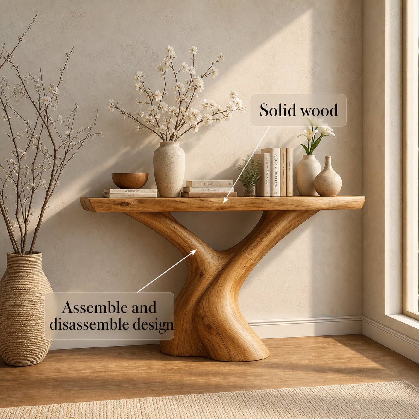 Mid Century Console Table Accent Entryway And Living Room - product view 6