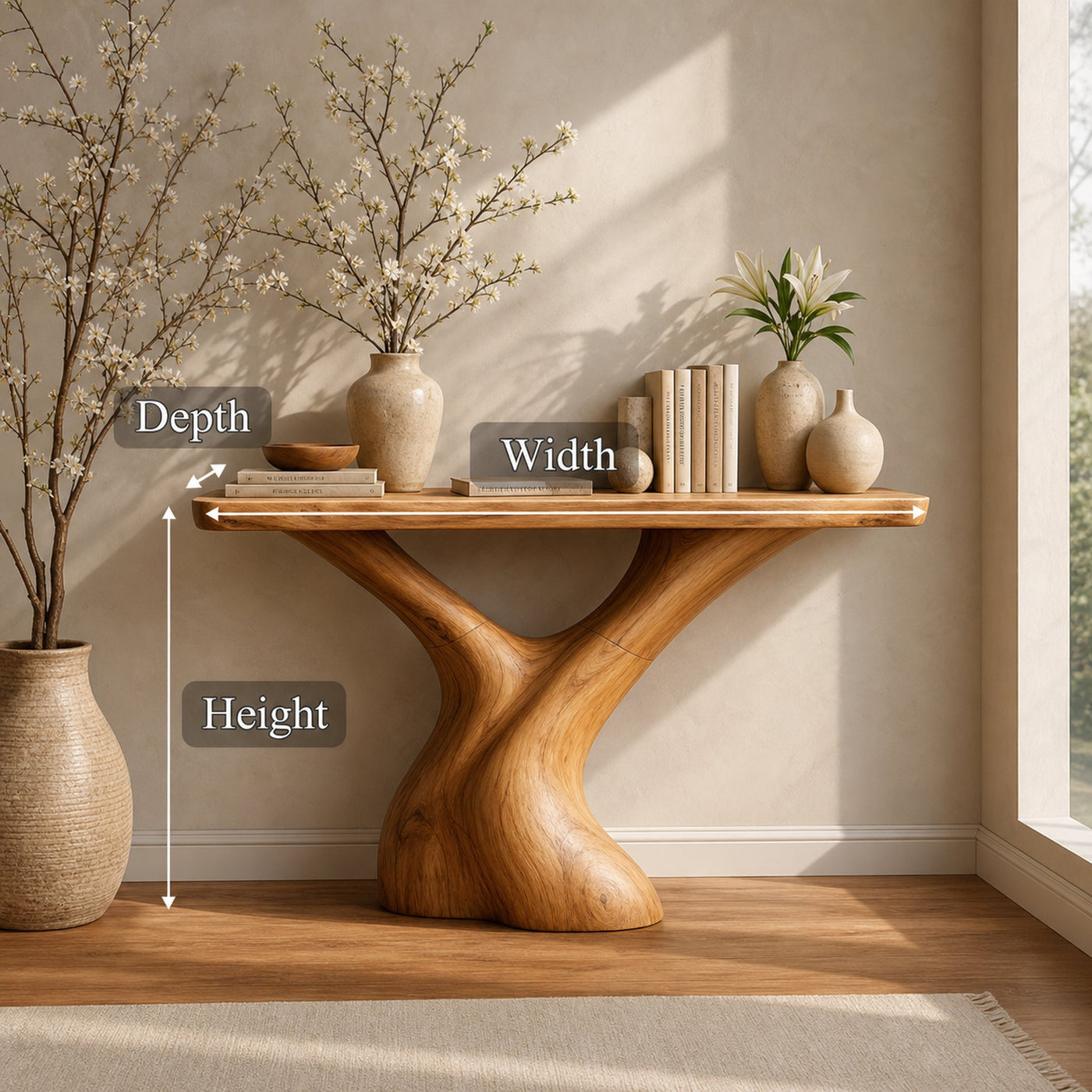 Mid Century Console Table Accent Entryway And Living Room - product view 7