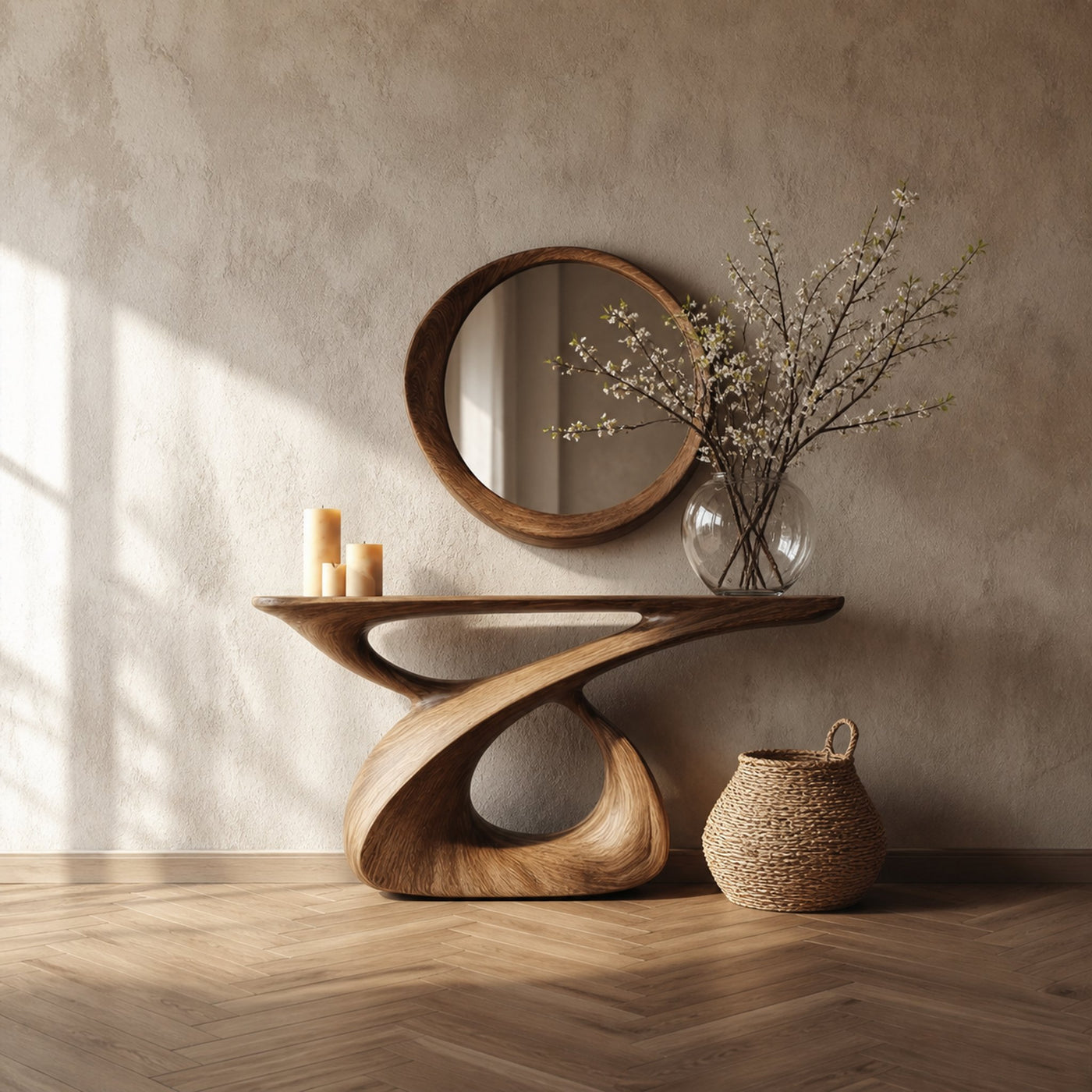 Mid Century Console Table Entryway And Hallway - product view 2