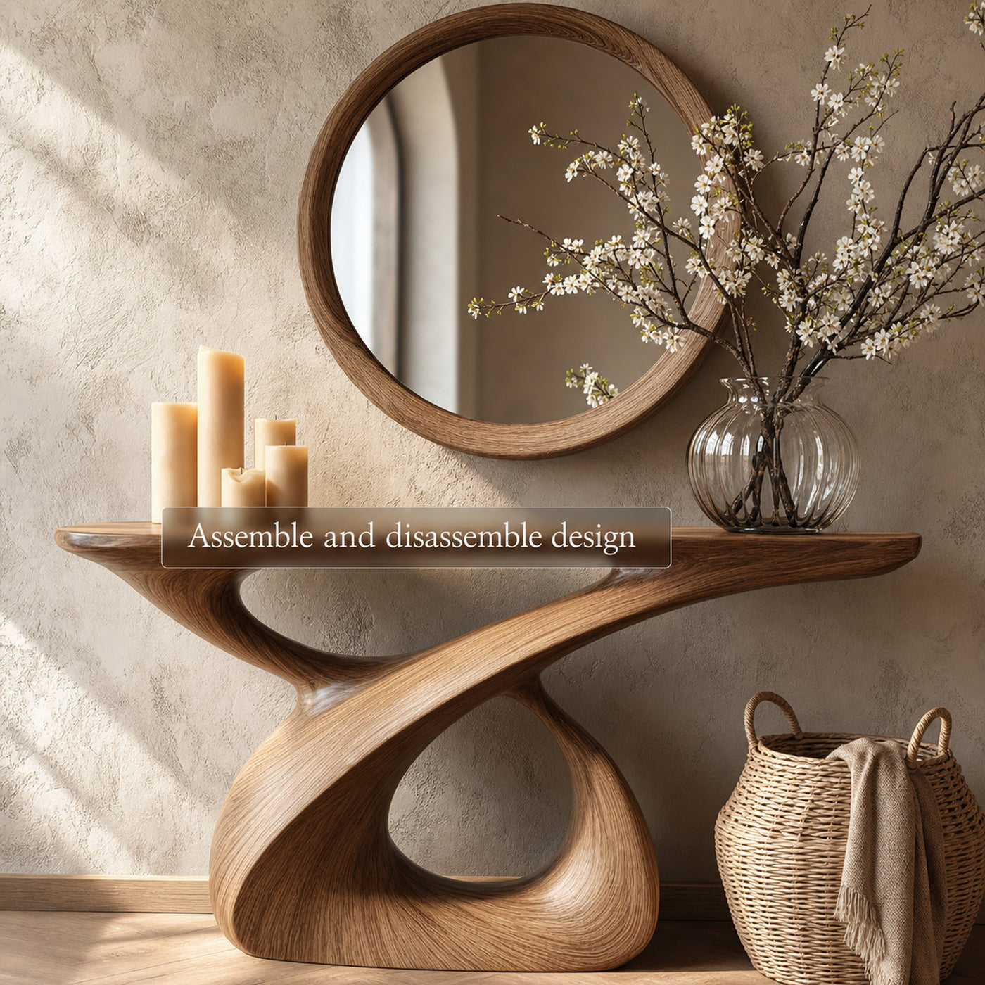 Mid Century Console Table Entryway And Hallway - product view 4