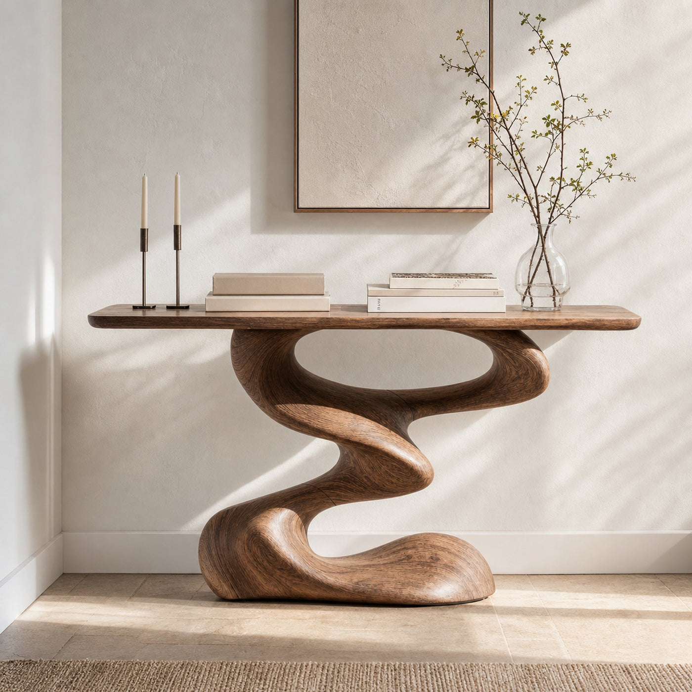Mid Century Console Table For Living Room
