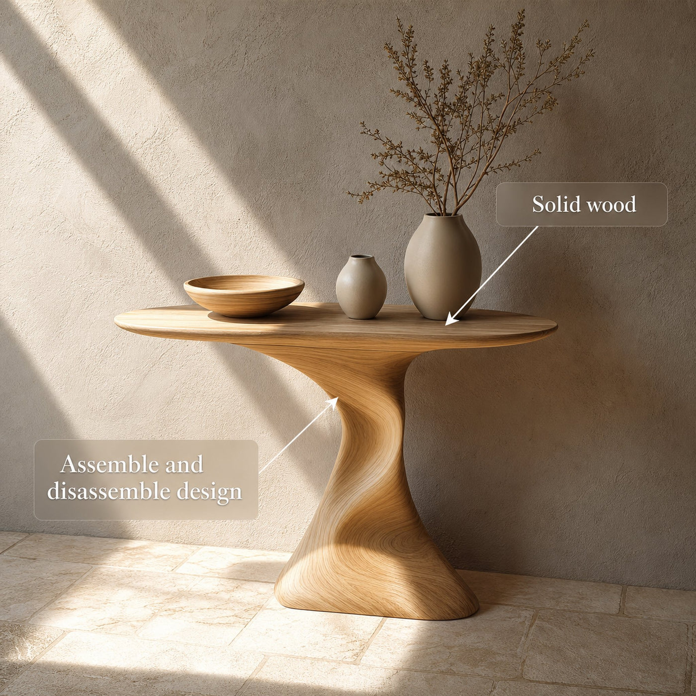 Mid Century Console Table For Living Room Decor - product view 3