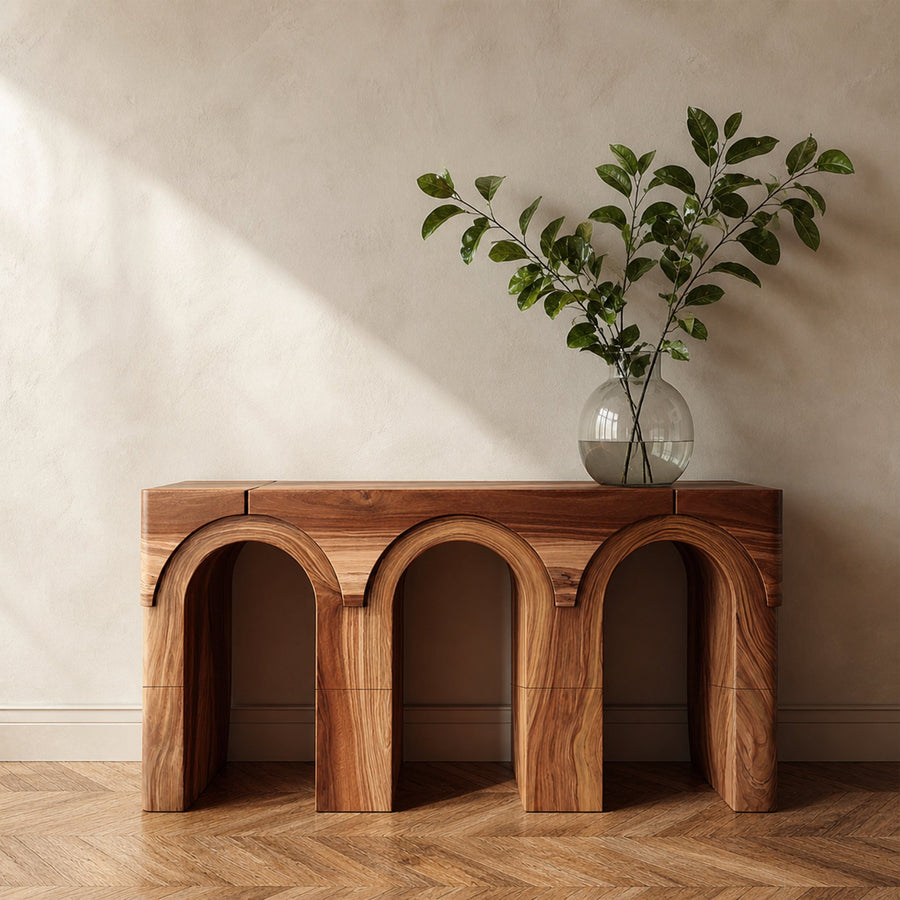 Mid Century Console Table Living Room And Studio Room