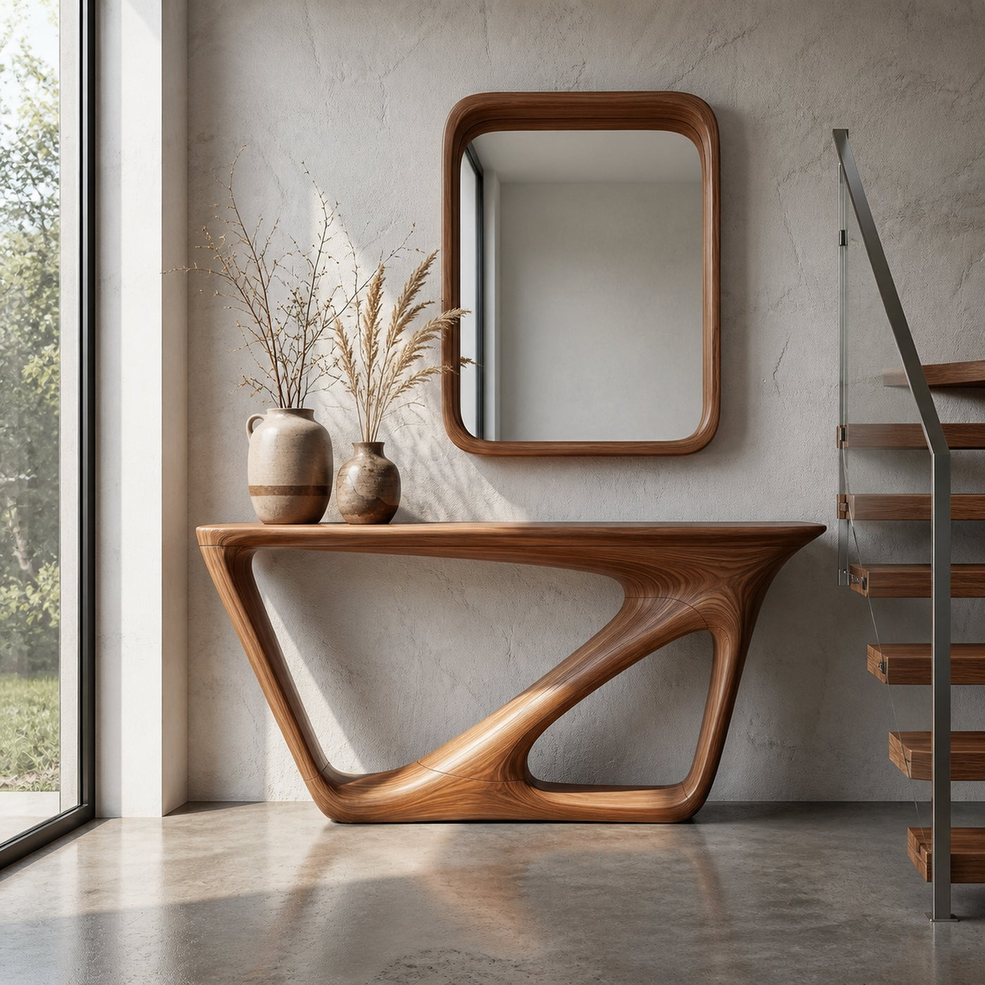 Mid Century Console Table Living Room Or Entryway - product view 6