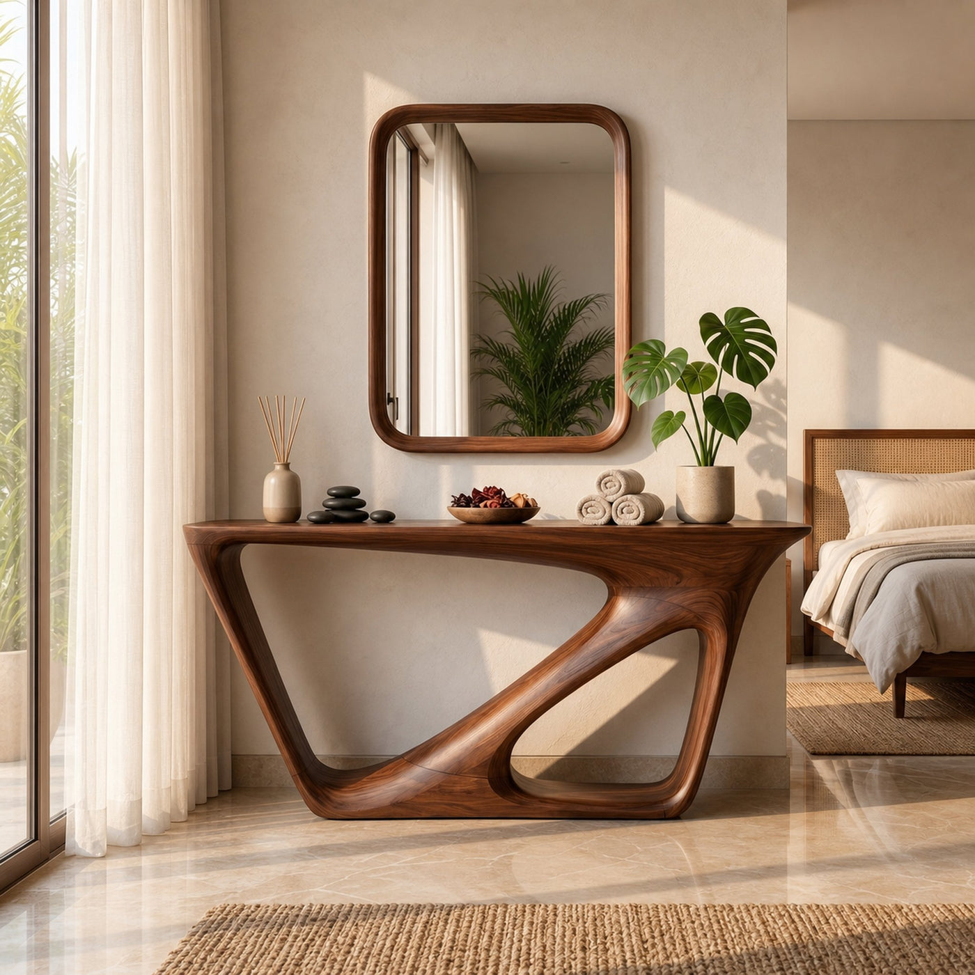Mid Century Console Table Living Room Or Entryway - product view 7