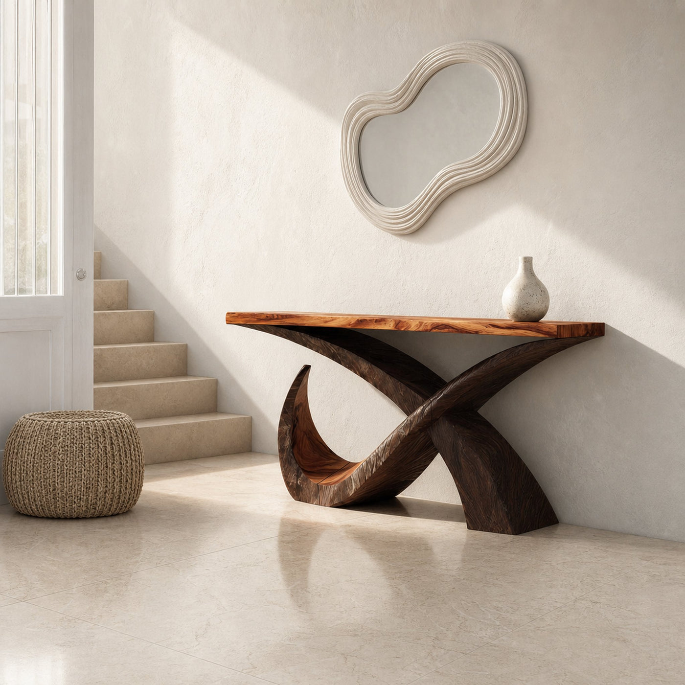 Mid Century Console Table Living Room Or Entryway - product view 2