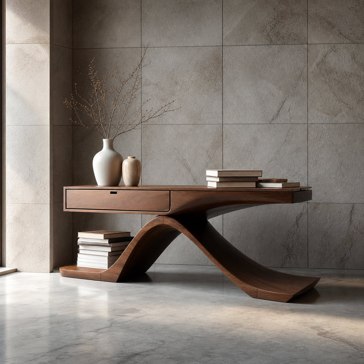 Mid Century Console Table Modern Entryway