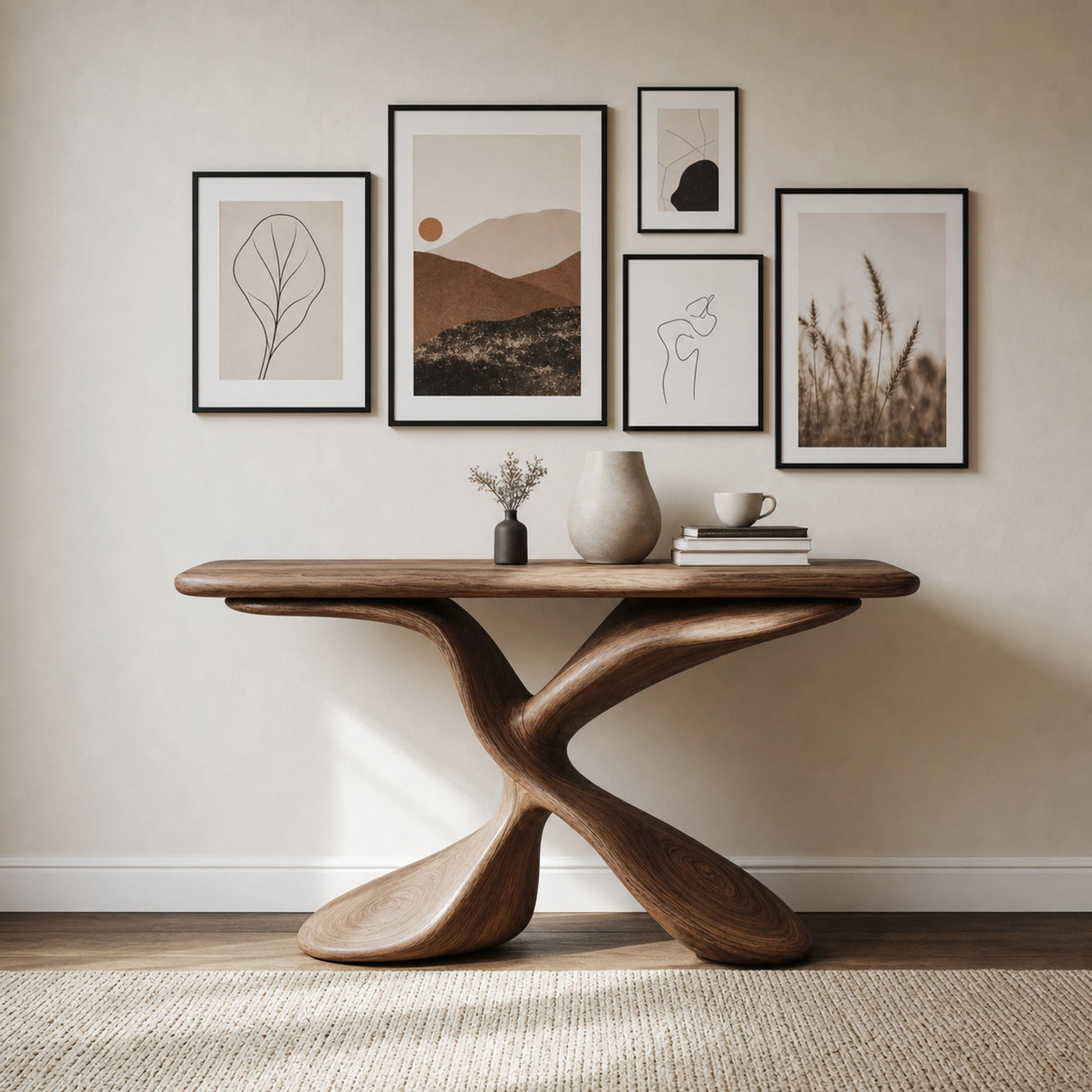Mid Century Design Console Table For Living Room - product view 6