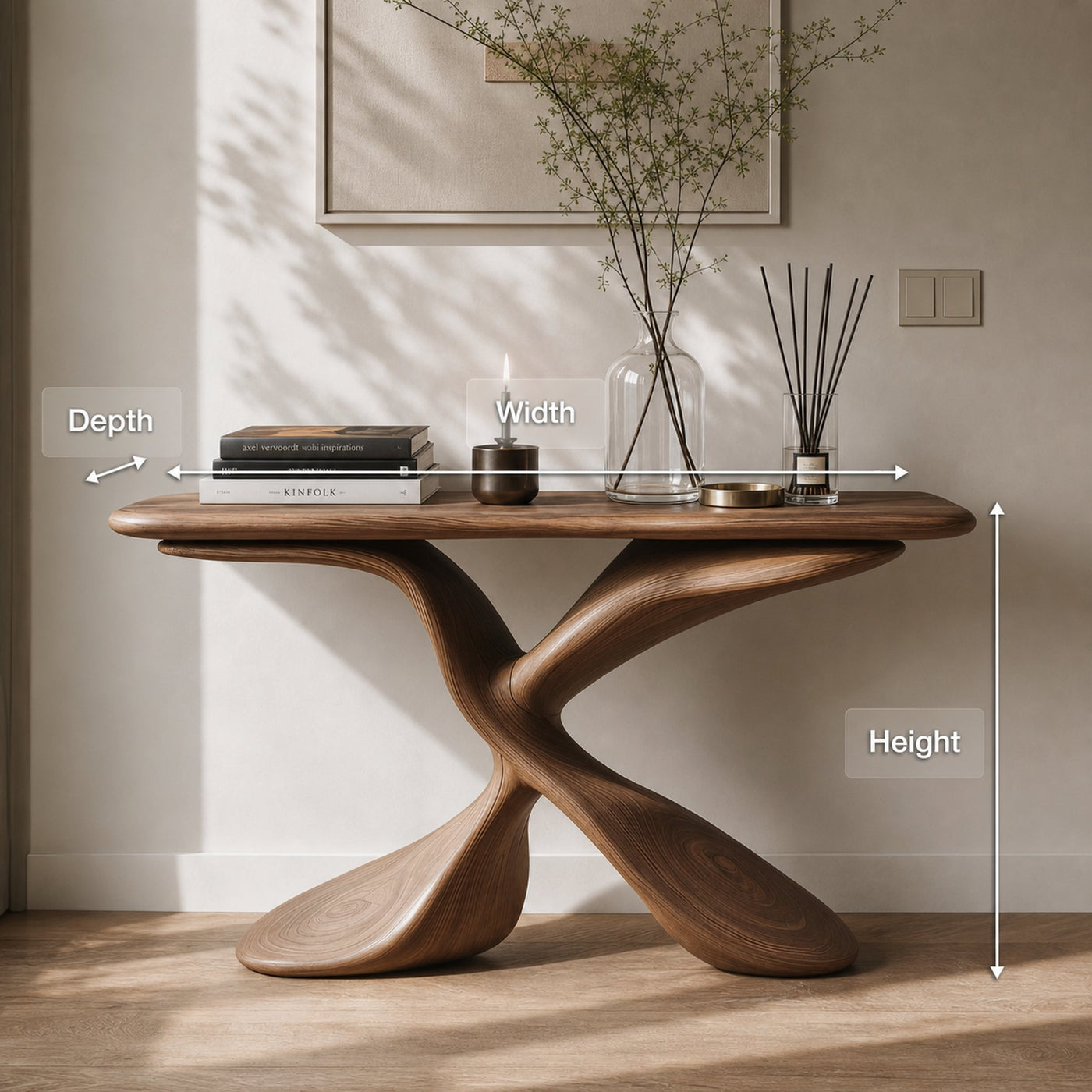Mid Century Design Console Table For Living Room - product view 8
