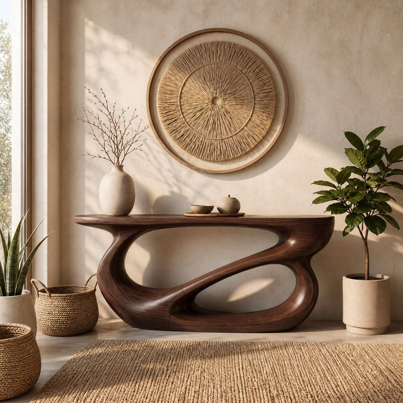 Mid Century Entryway Console Table For Living Room - product view 6
