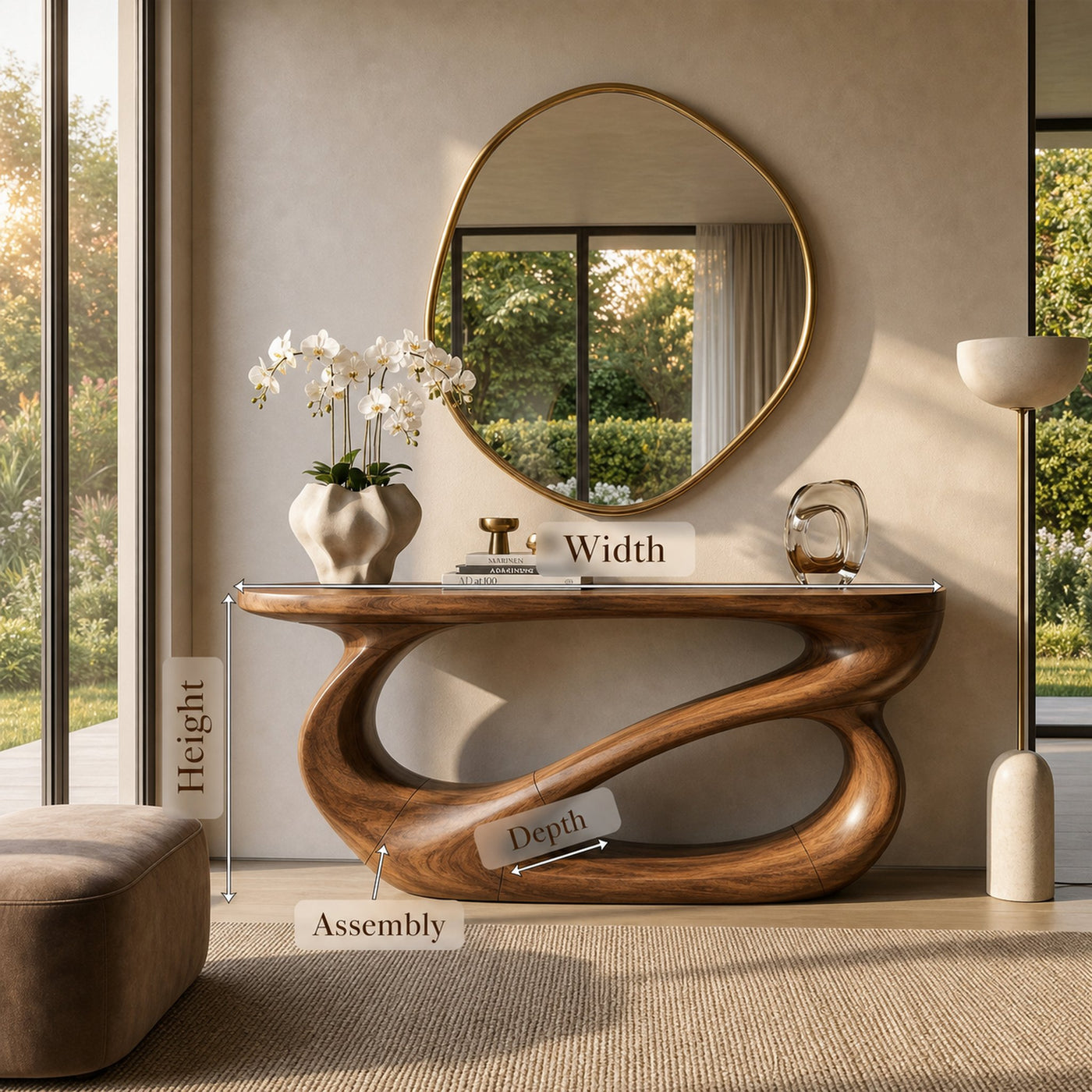 Mid Century Entryway Console Table For Living Room - product view 8