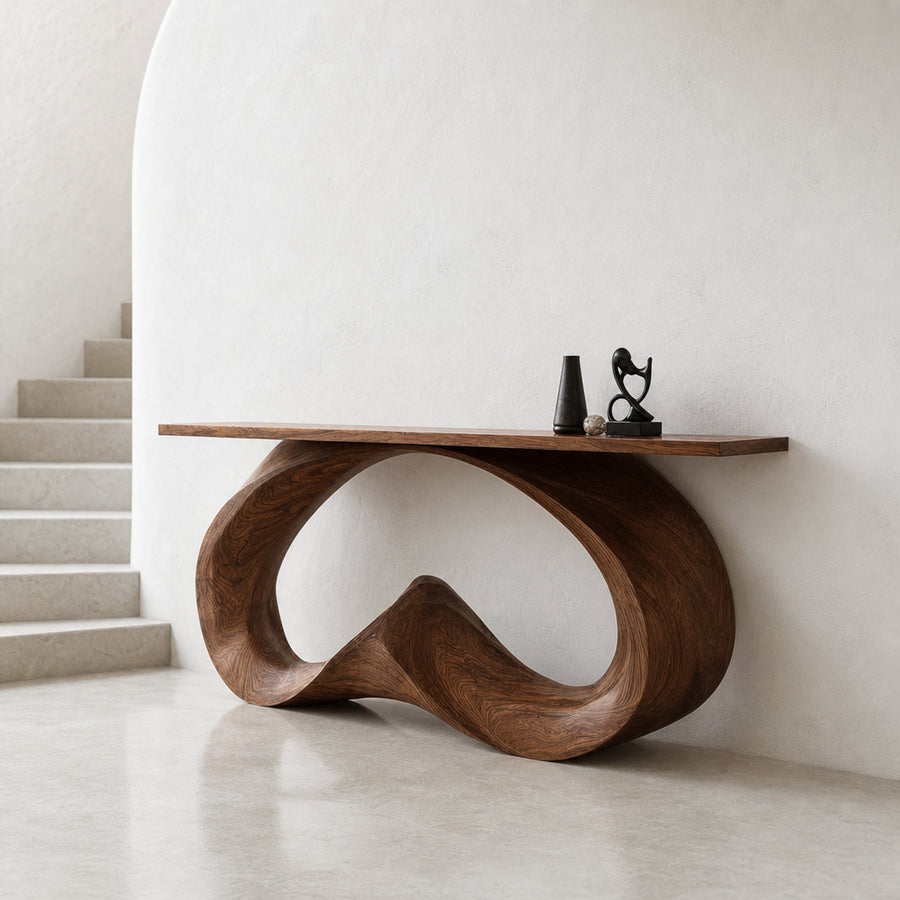 Mid Century Entryway Console Table Living Room