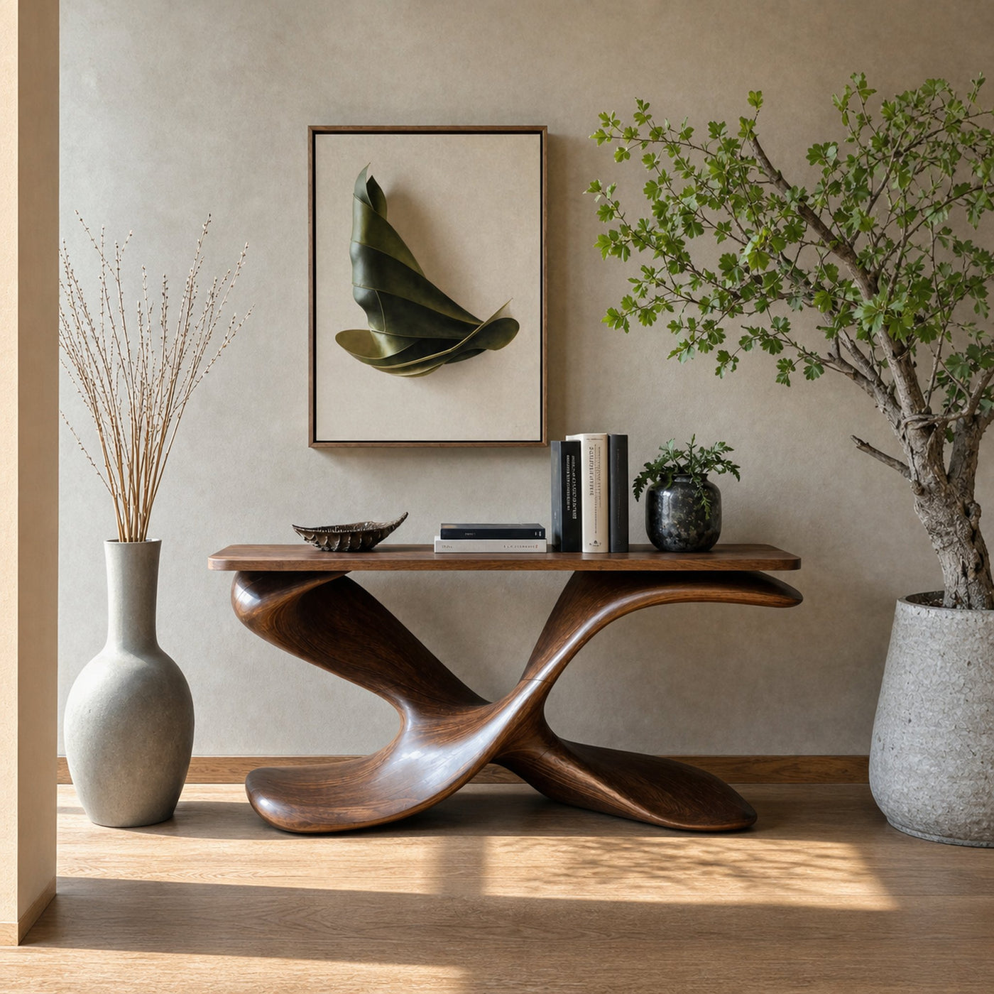 Mid Century Entryway Table For Living Room - product view 2