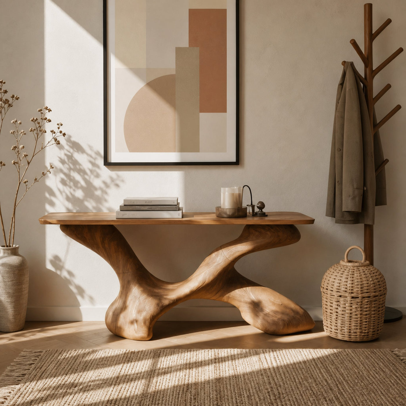 Mid Century Foyer Table For Living Room - product view 3