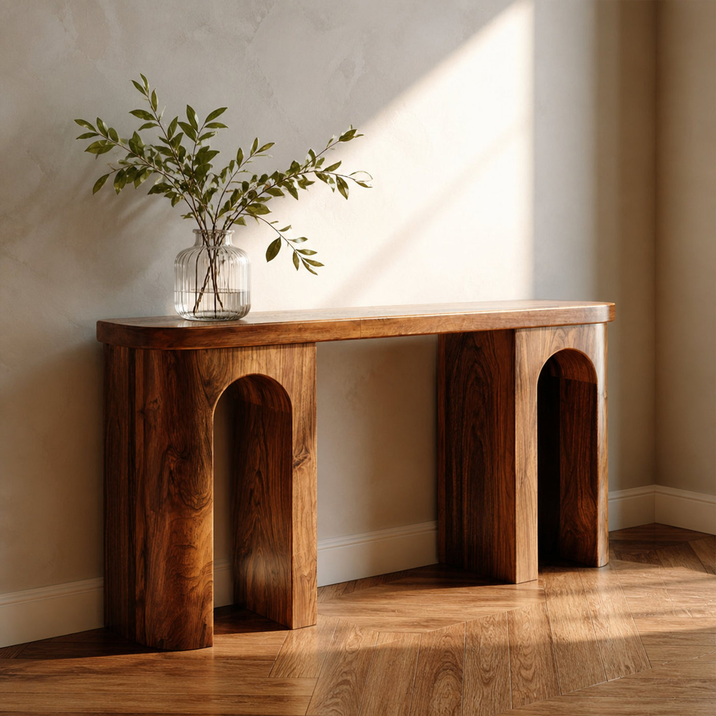 Mid Century Minimal Console Table Living Room And Hallway