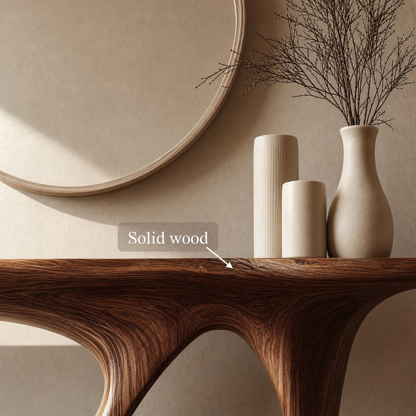 Mid Century Modern Console Table Accent Living Room - product view 3