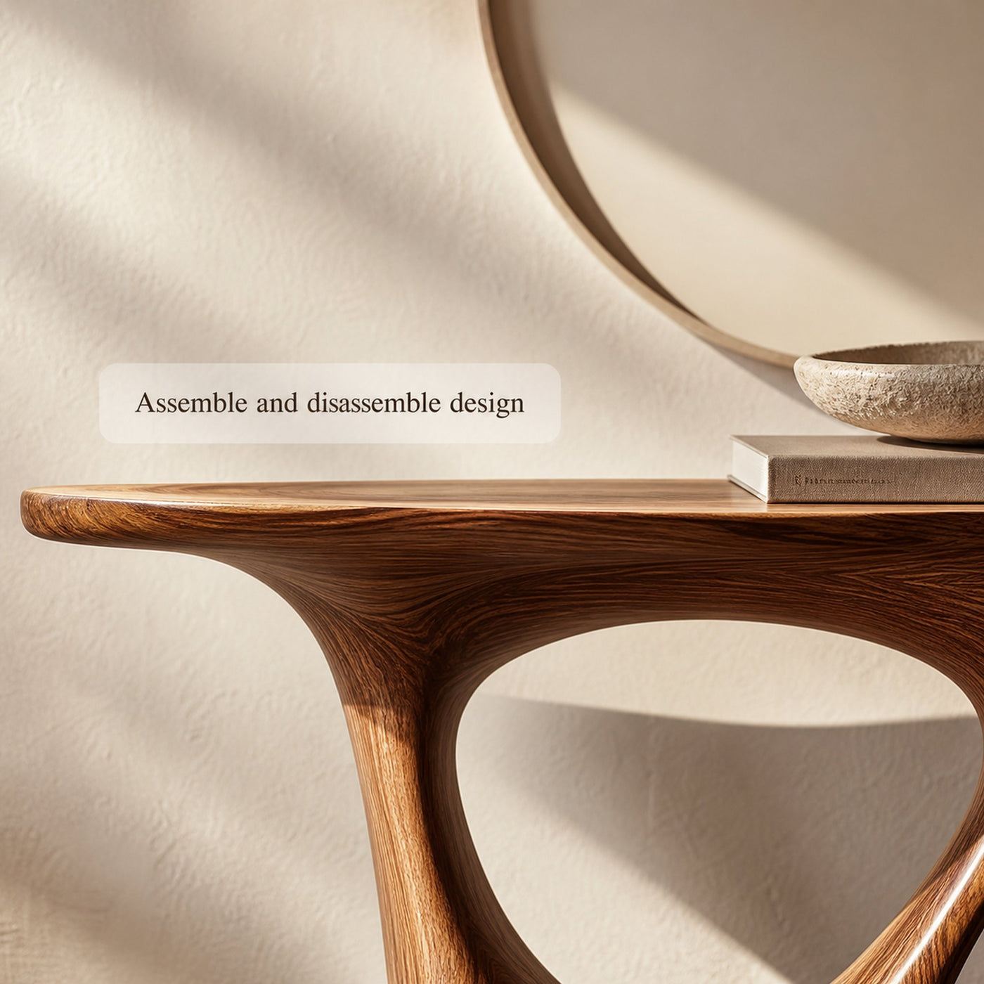 Mid Century Modern Console Table Accent Living Room - product view 4