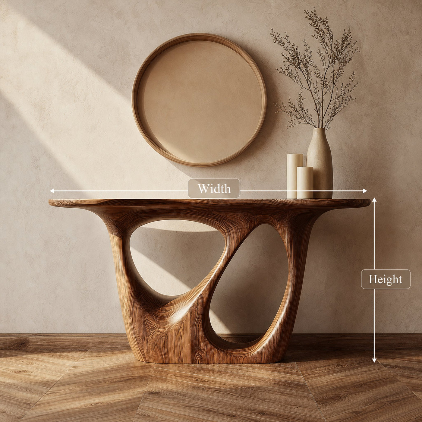 Mid Century Modern Console Table Accent Living Room - product view 5